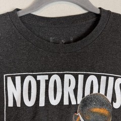 Notorious Shirt Mens Medium Gray Rap Graphic Tee Tagless Hip Hop Music