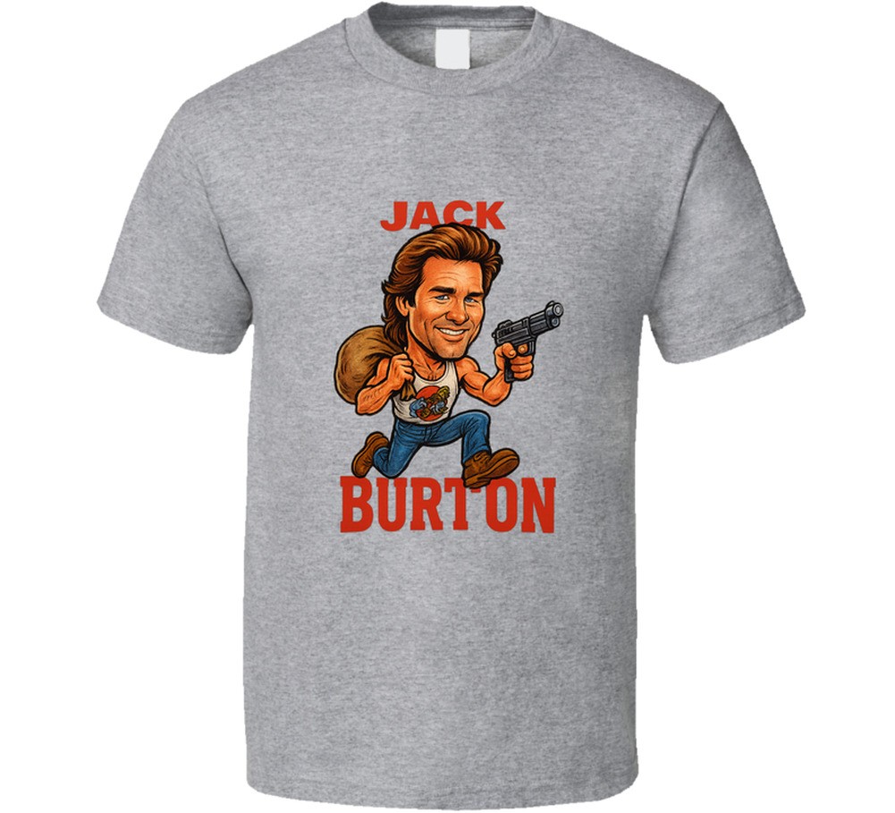 Jack Burton Big Trouble In Little China Retro Movie Caricature T Shirt