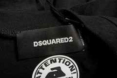 Dsquared2 Men’s “Cool Fit Tee” Black Logo Print Short Sleeve Crewneck T-Shirt