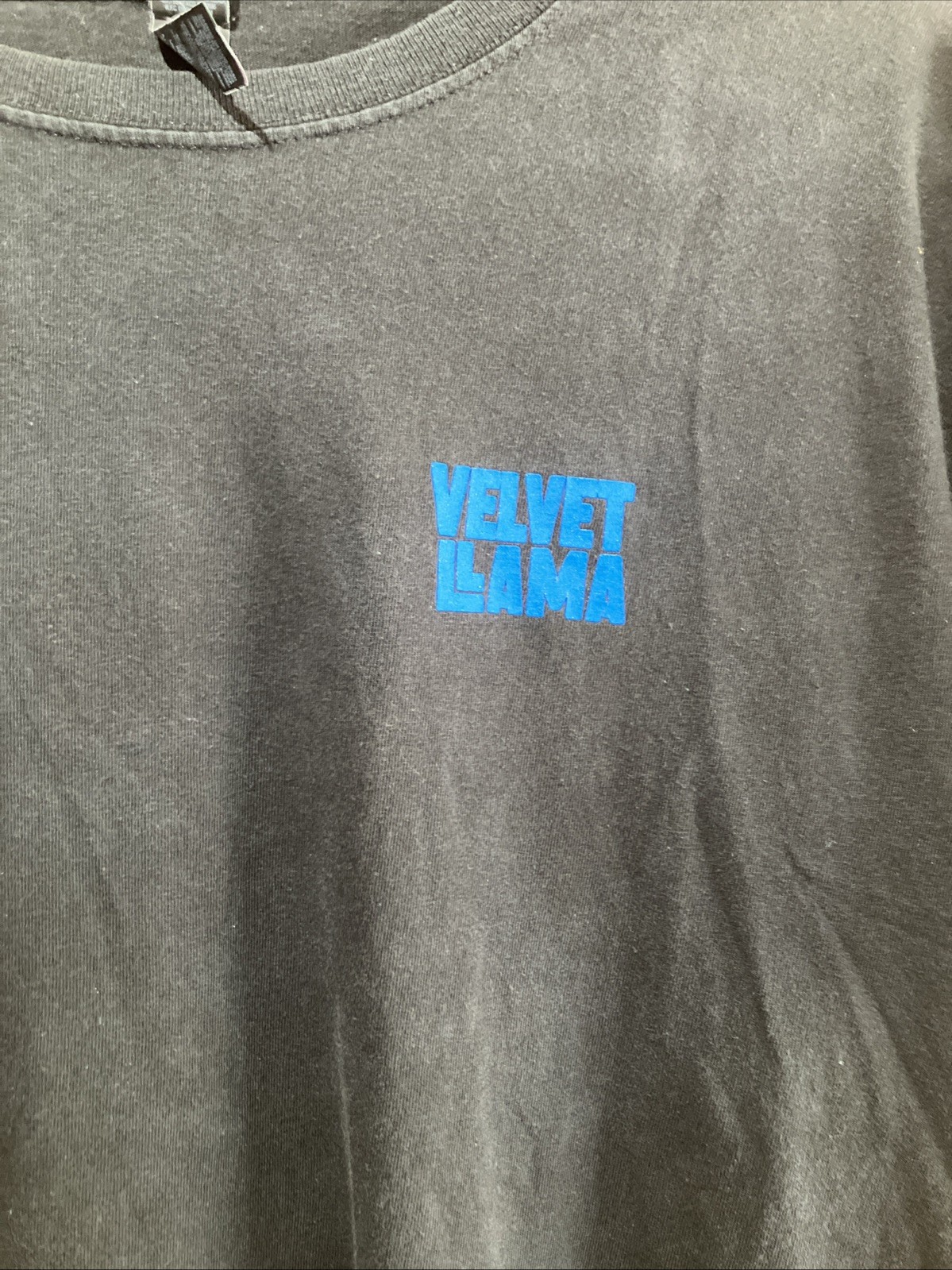 Velvet Llama Moscow Mule Premium Alcohol Logo Black Shirt M&O Large gallery