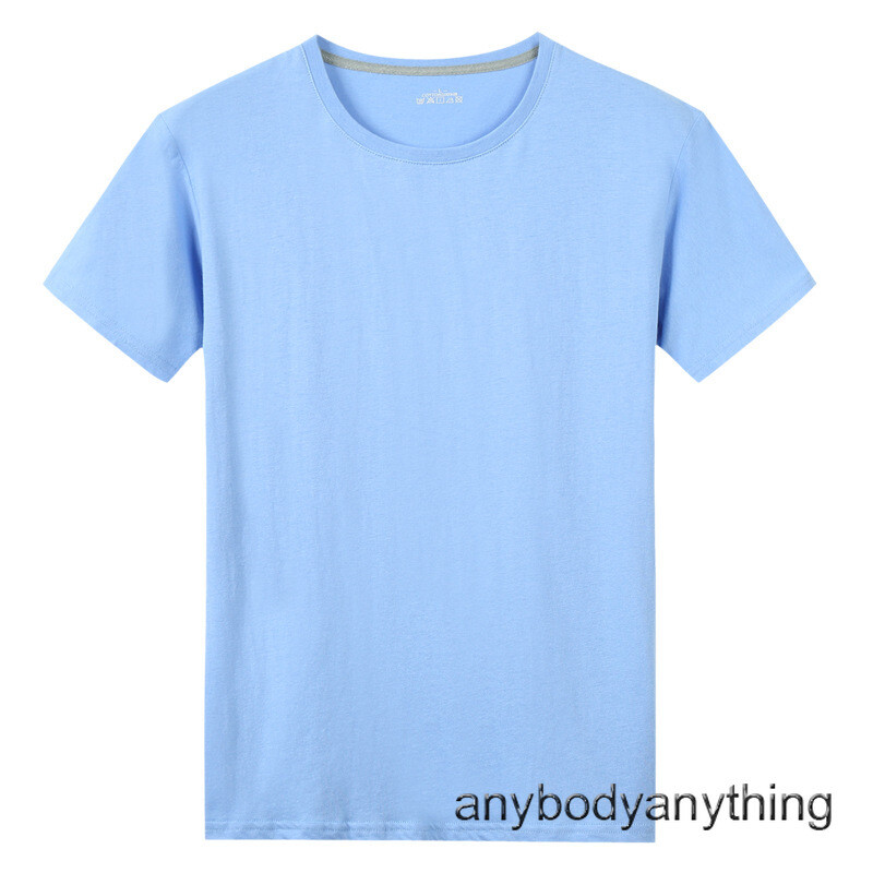 Mens Crew Collar Cotton T-Shirts Summer Slim Short Sleeve Basic Tops Sports Tops gallery