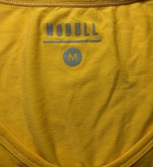 NOBULL Men’s Performance Training Muscle Tank Top Yellow Size M NWT