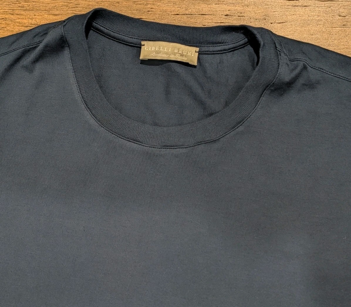 Girelli Bruni Navy T-Shirt 100% Cotton Size EU 56 Made In Italy Short Sleeve gallery