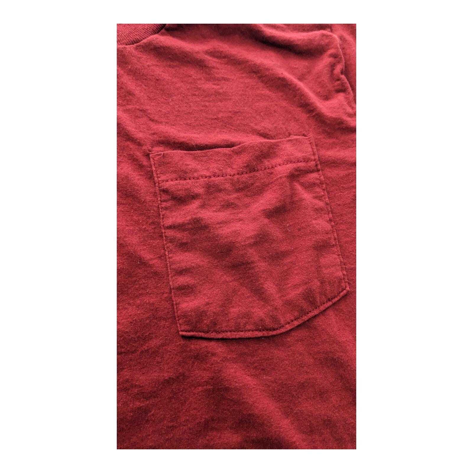 Fruit Of The Loom Golden Blend Vintage Blank Blue Pocket T Shirt Large 42-44 gallery