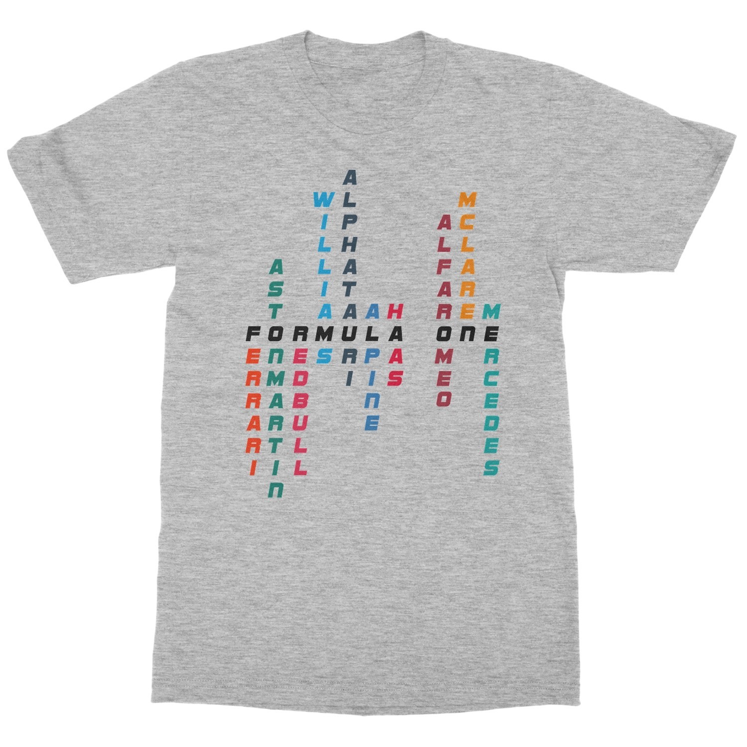 Formula One Inspired - Racing Teams Crossword F1 Unisex T-Shirt gallery