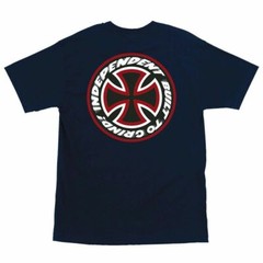 Independent Trucks SPEED KILLS Skateboard T Shirt NAVY