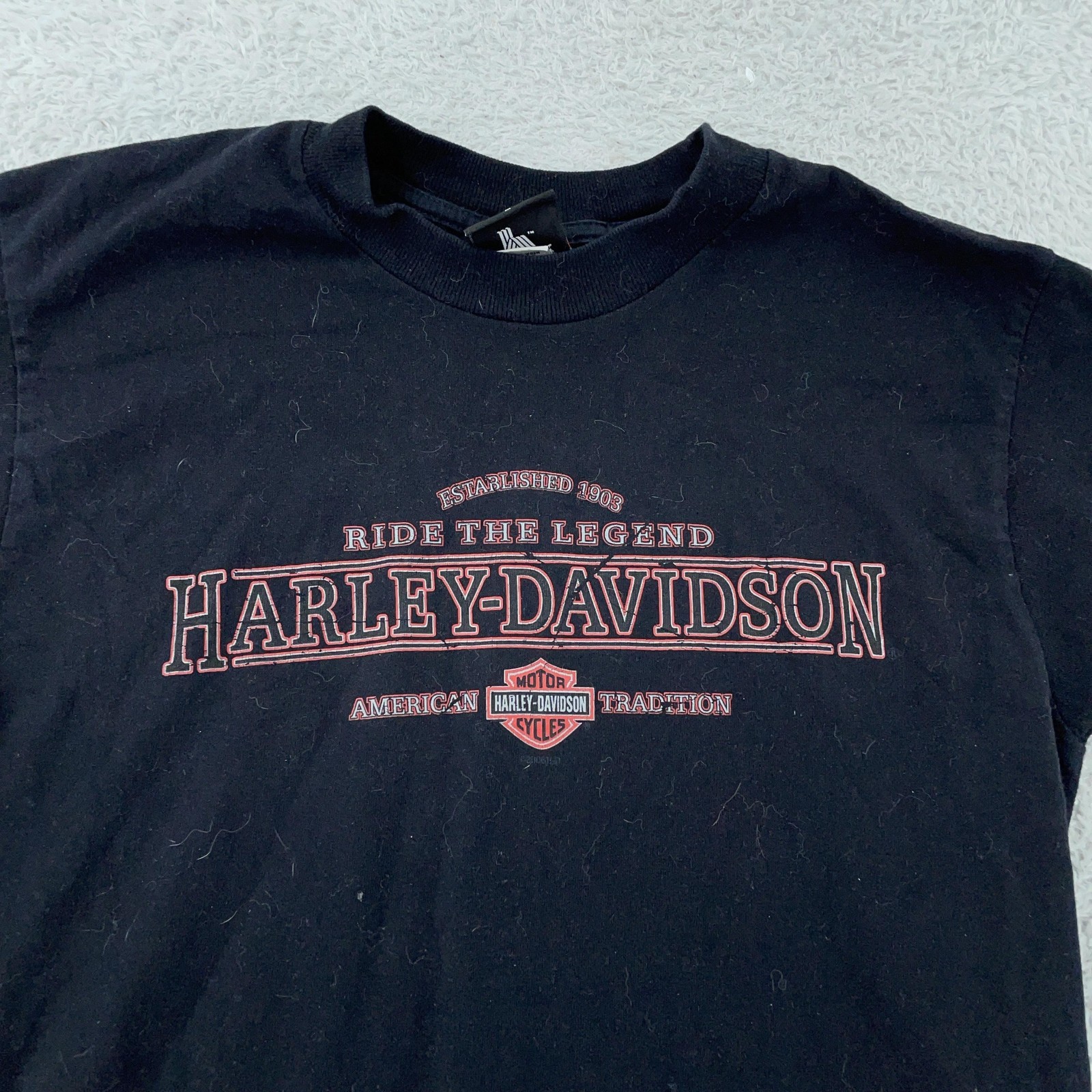 Harley-Davidson Shirt Mens Small Black Williams Lebanon NJ Biker Motorcycle USA