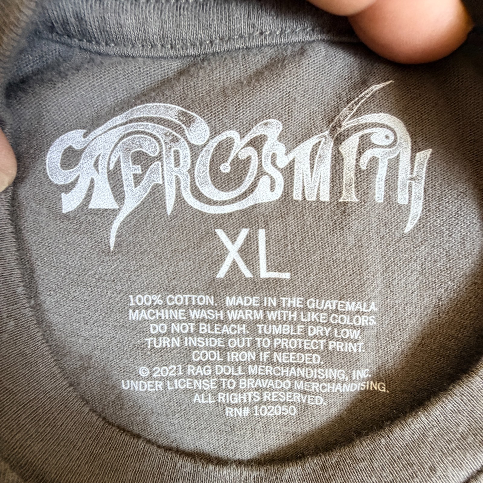 Aerosmith Get Your Wings US Tour '74 T Shirt Mens XL Gray Graphic Print Cotton gallery