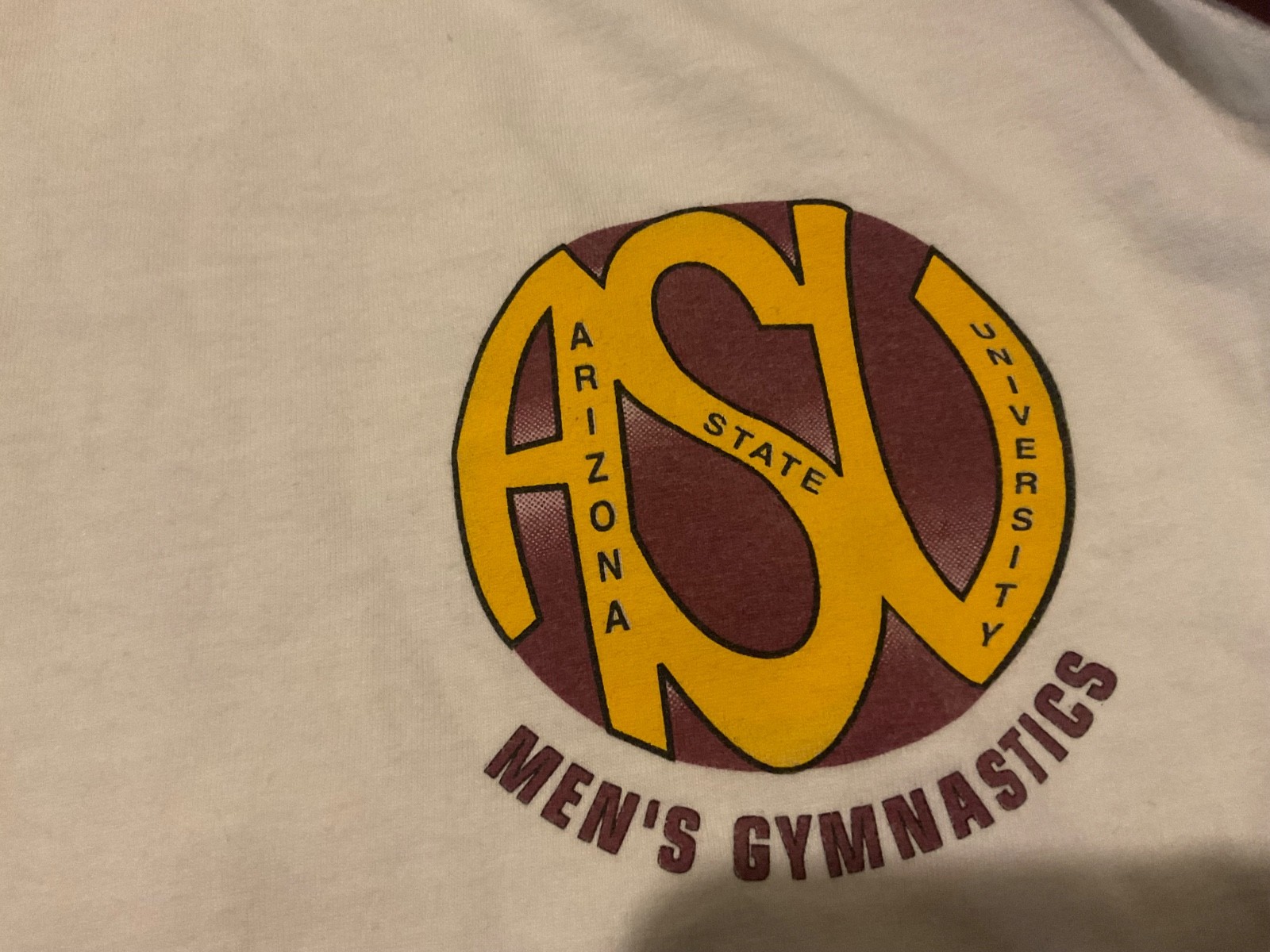 VTG SPORT TEK BASEBALL RAGLAN ASU GYMNASTICS GRAPHIC ( MENS M ) DISTRESSED gallery