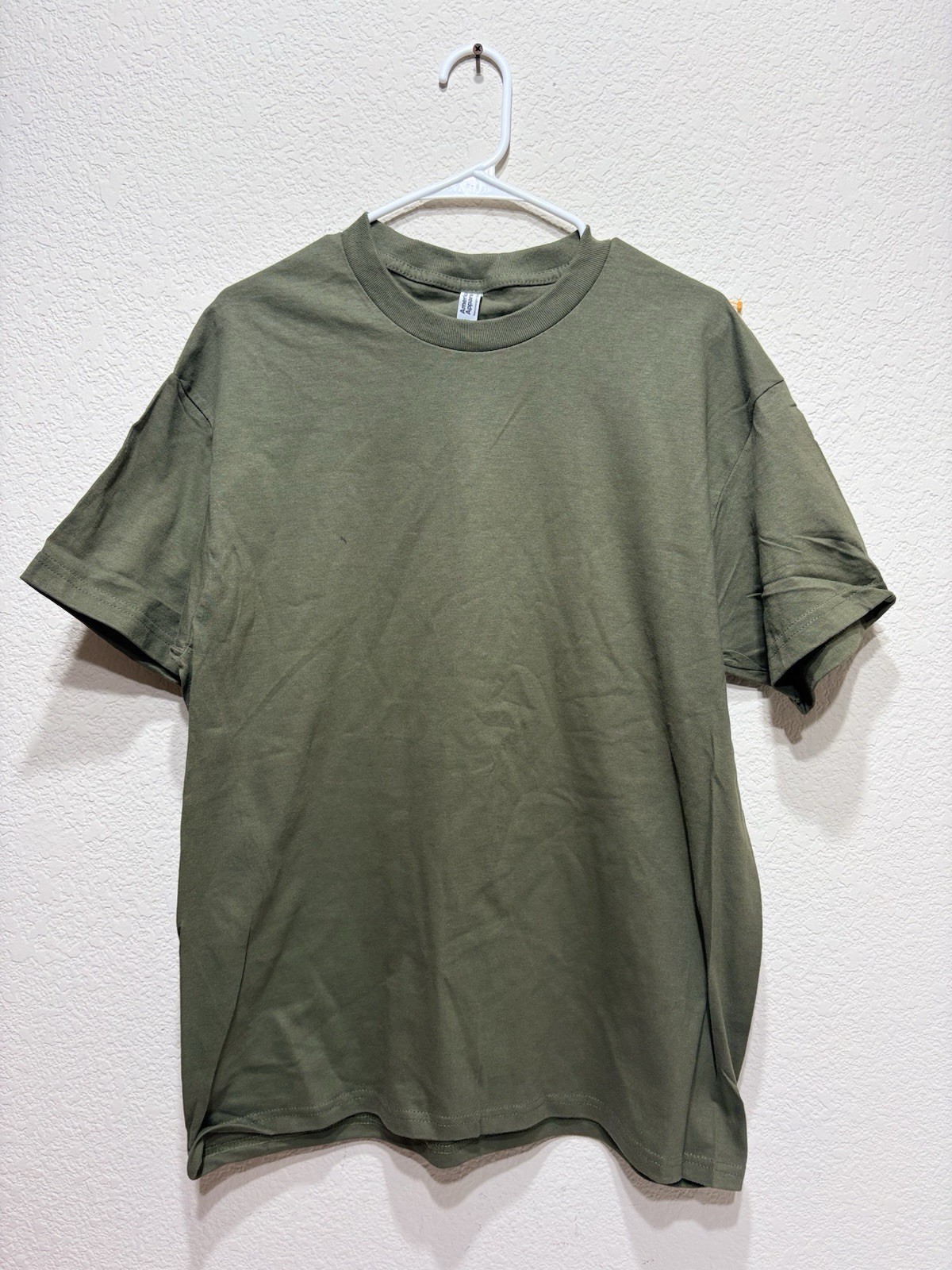 American Apparel T Shirt Army Green Medium Blank gallery