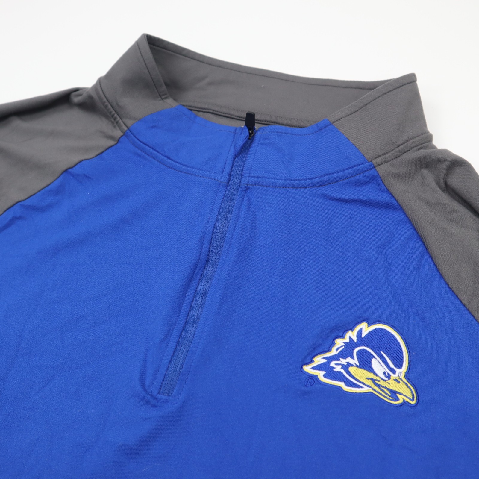Delaware Blue Hens Colosseum 1/4 Zip Windshirt Pullover Mens Blue 3XL NWT gallery