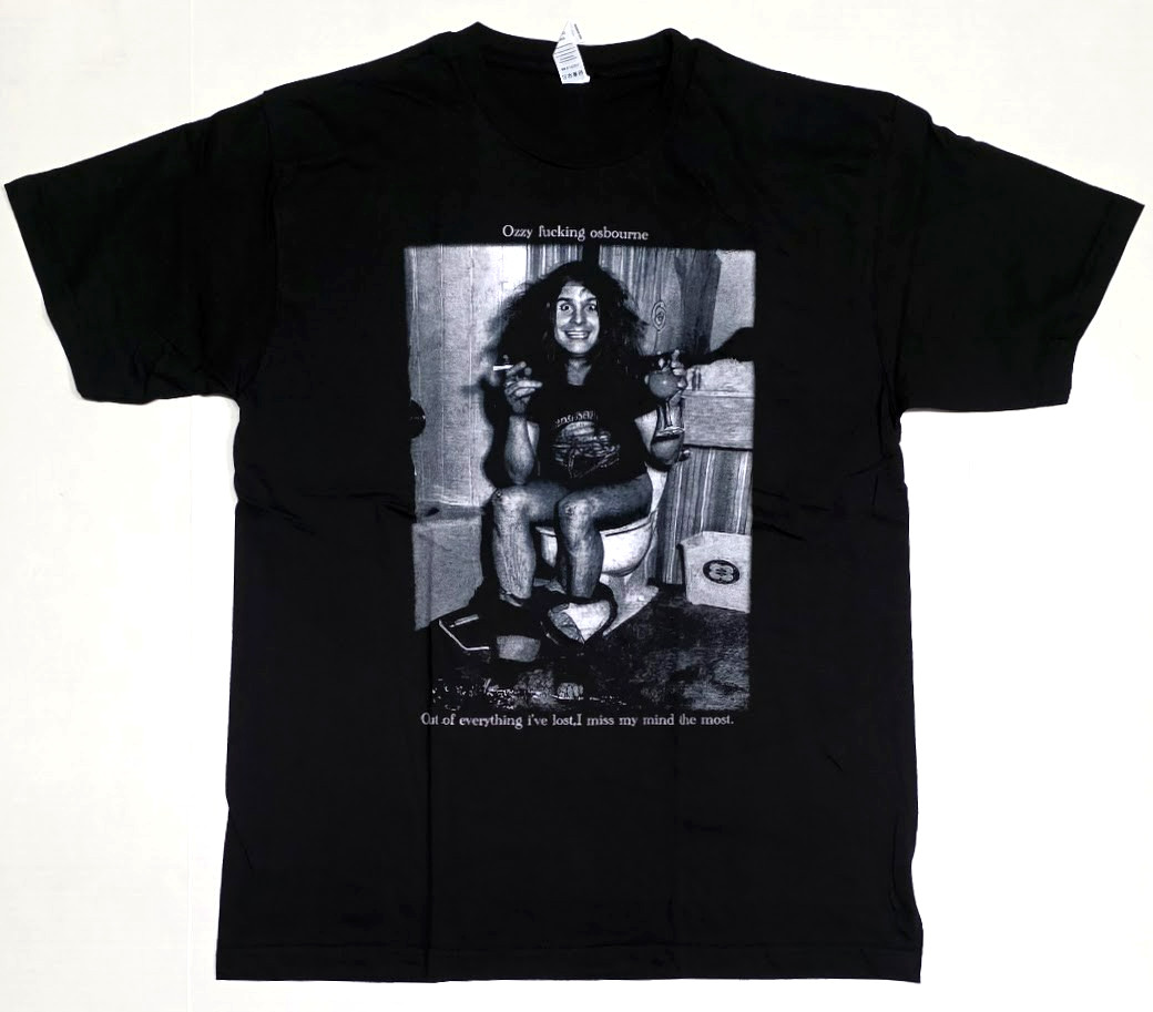 OZZY OSBOURNE T-shirt Toilet Beer Cigarette Hard Rock Heavy Metal Men’s Tee New