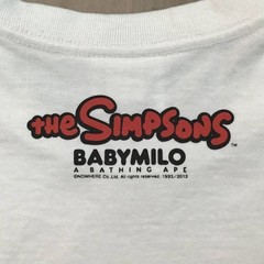 A bathing ape THE SIMPSONS Collaboration BABY MILO Mens T-shirt S Size BAPE
