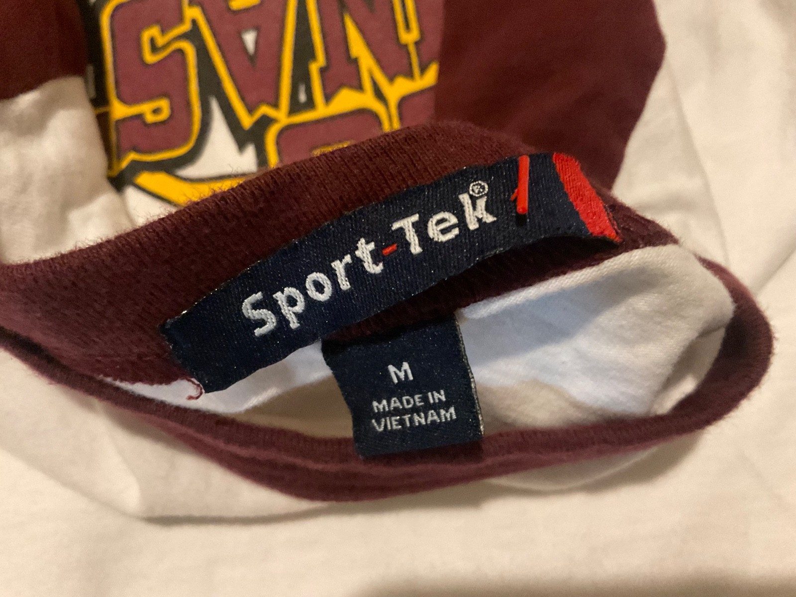 VTG SPORT TEK BASEBALL RAGLAN ASU GYMNASTICS GRAPHIC ( MENS M ) DISTRESSED gallery