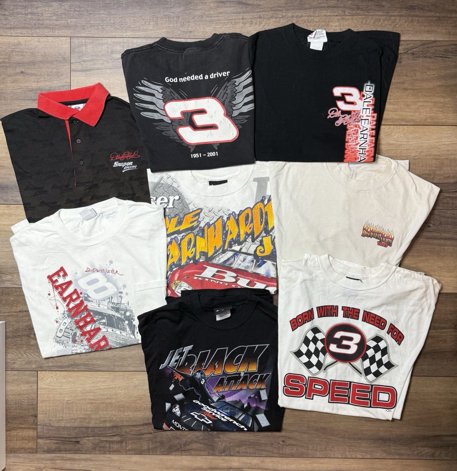 Lot Of 8 NASCAR And Vintage Car Graphic Tee Shirts All Sizes Are In Description gallery