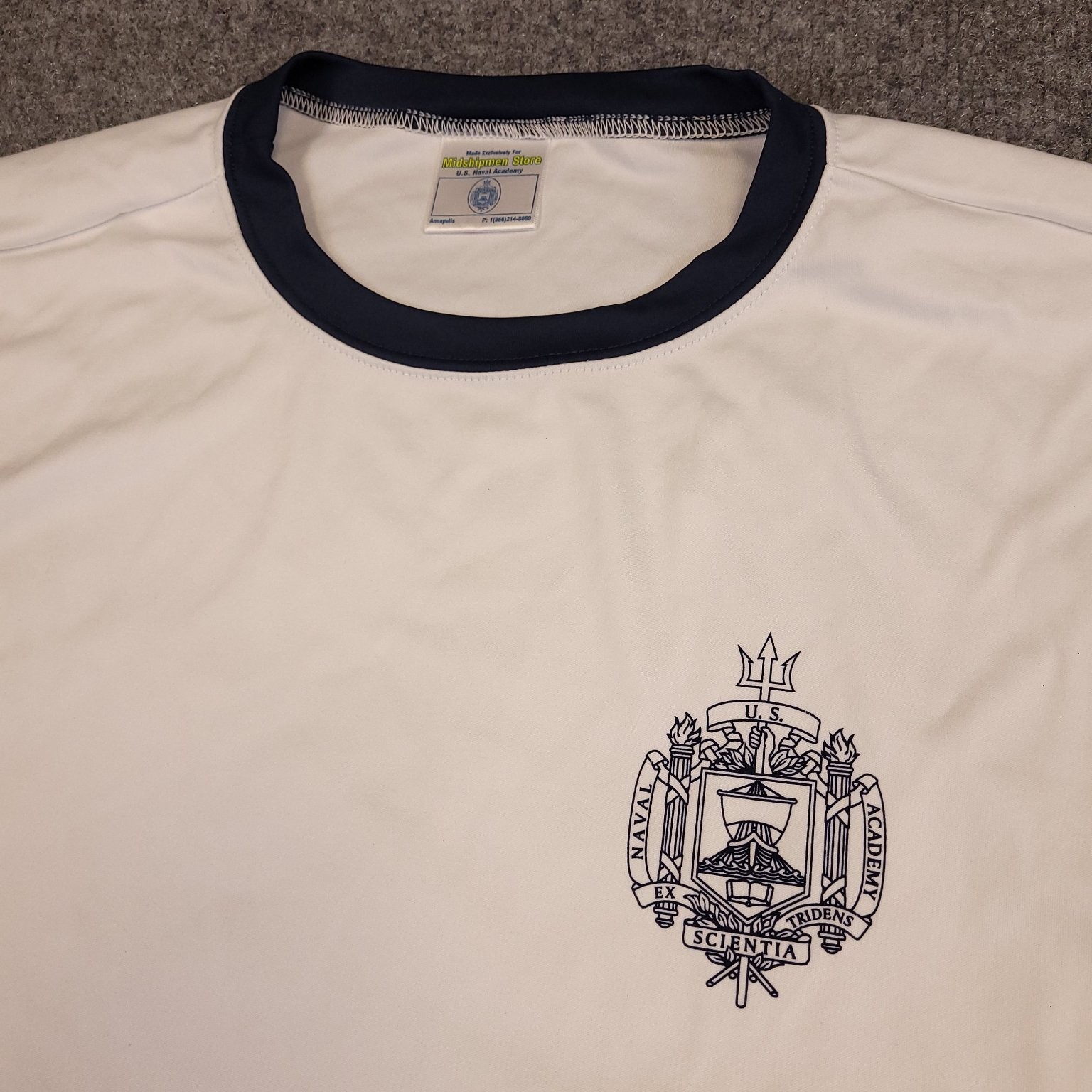 American Threads US Naval Academy 2XL White Performance Stretch Contrast Trim gallery