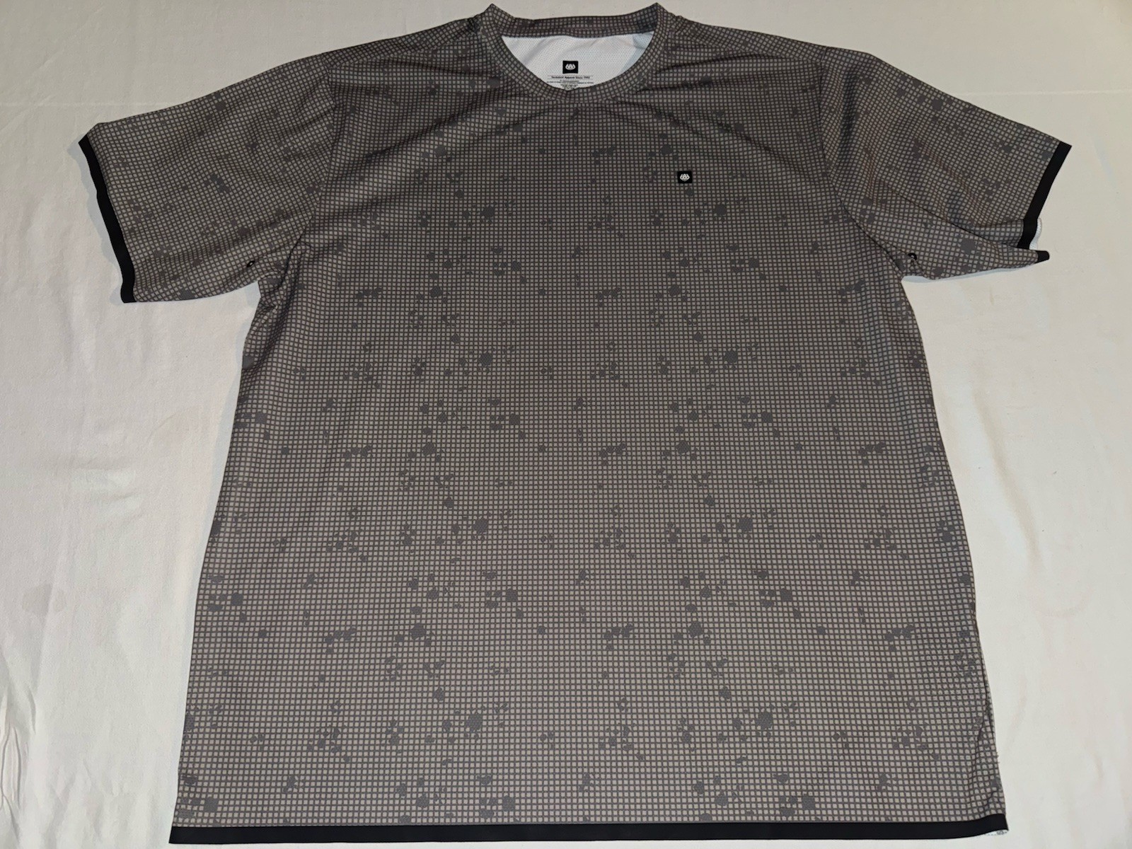 686 Shirt Mens XL Brown /Gold Lets Go Tech Short Sleeve Athletic Performance NEW