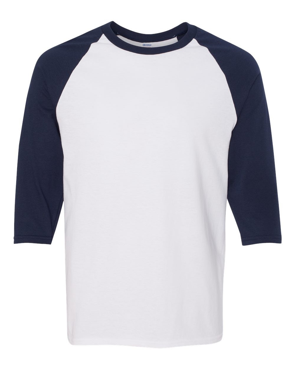 Gildan Adult Heavy Cotton Three-Quarter Raglan Sleeve Stylish Plain T Shirt M gallery