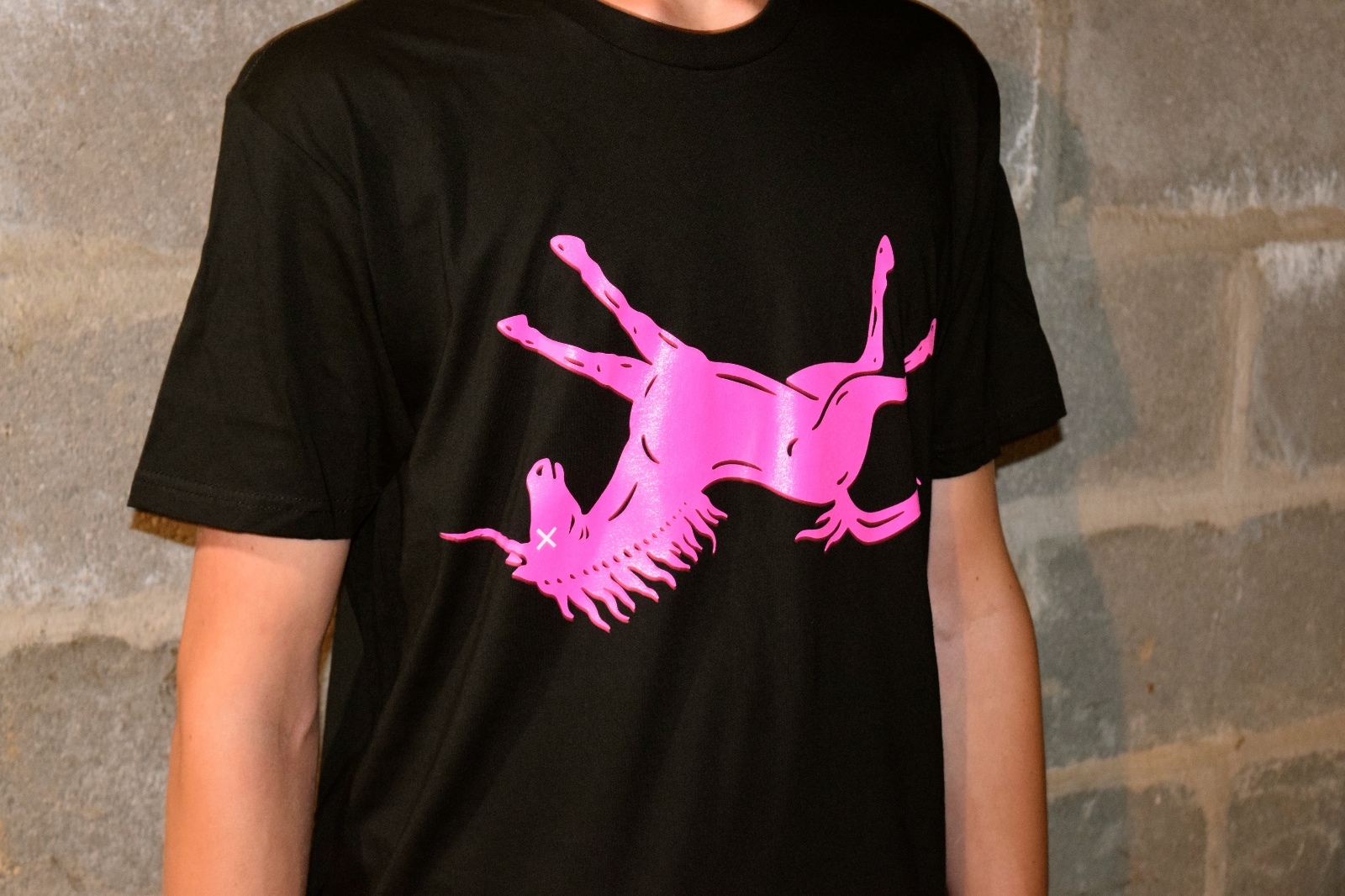 DEAD, FUCHSIA UNICORN ~ ANTI-BRAND 100% Cotton T-Shirt ~ BLACK gallery
