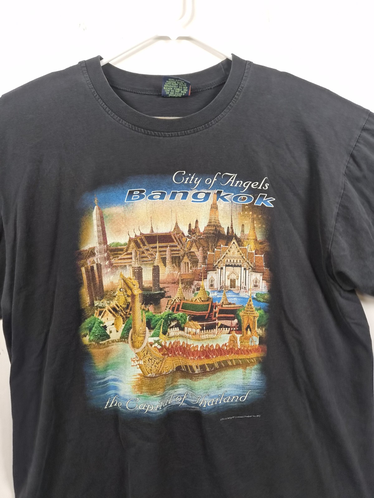 Vintage Bangkok Thailand T Shirt XL City of Angels Joli Golf Souvenir Black Tee gallery