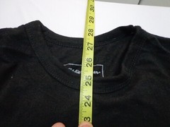Eddie Bauer Mens Solid Black T Shirt Size Large FITS TIGHT FLAWS