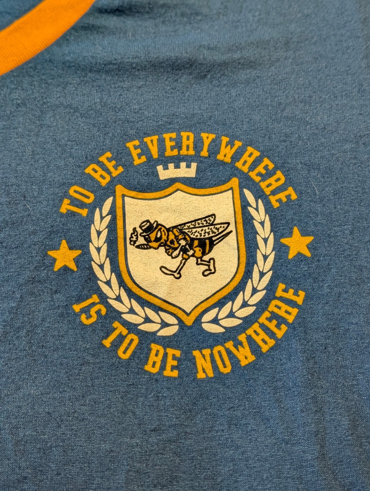 Thrice To Be Everywhere Is To Be Nowhere Varsity School Shirt Blue Medium 2016 gallery