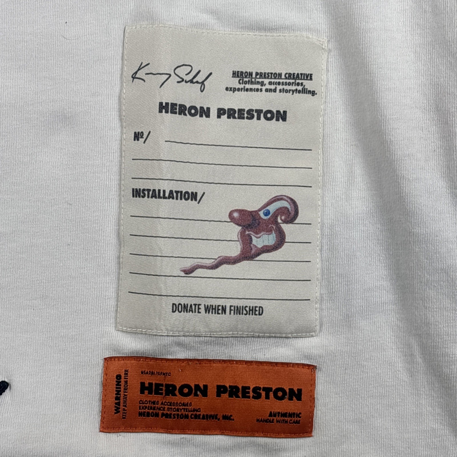 Heron Preston White T-Shirt Heron Preston Creative, INC Size Small gallery