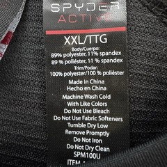 Performance Base Layer Top Spyder Active Men XXL Black ProWeb