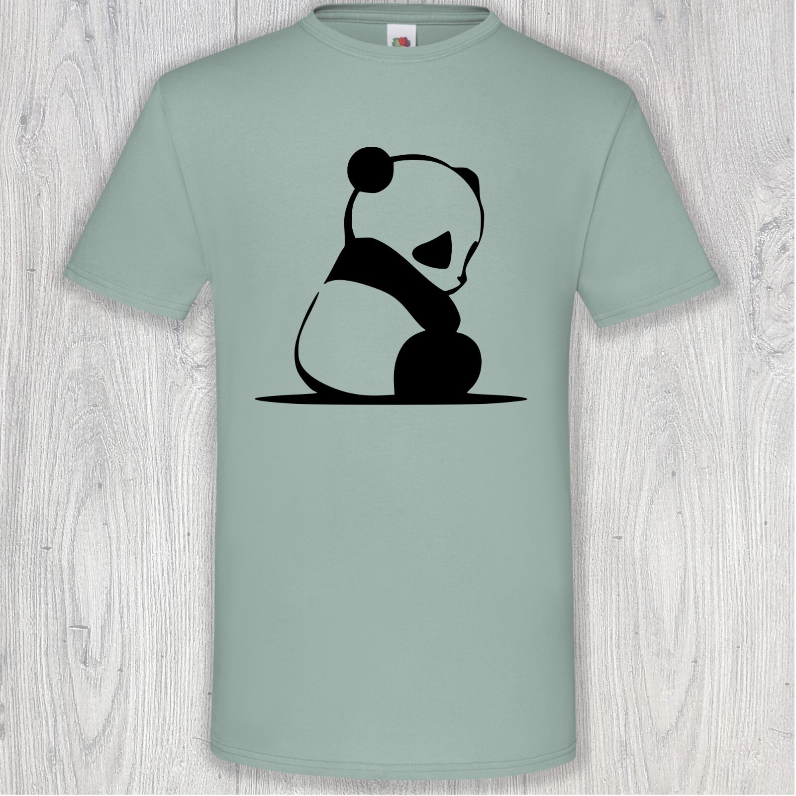 Cuddly Panda Cartoon Style Hand Printed T-Shirt Gift Size S - 3XL gallery