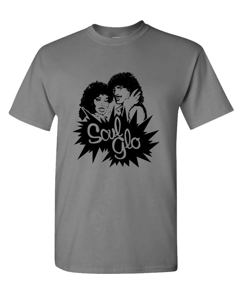 SOUL GLO - funny retro 80's movie comedy - Mens Cotton T-Shirt gallery