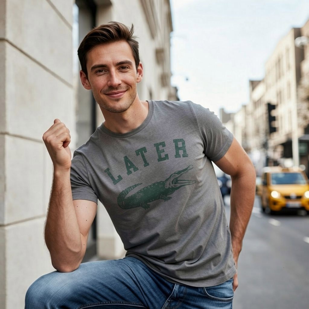 Mens Later Alligator T Shirt Funny Gator Joke Saying Tee For Guys gallery