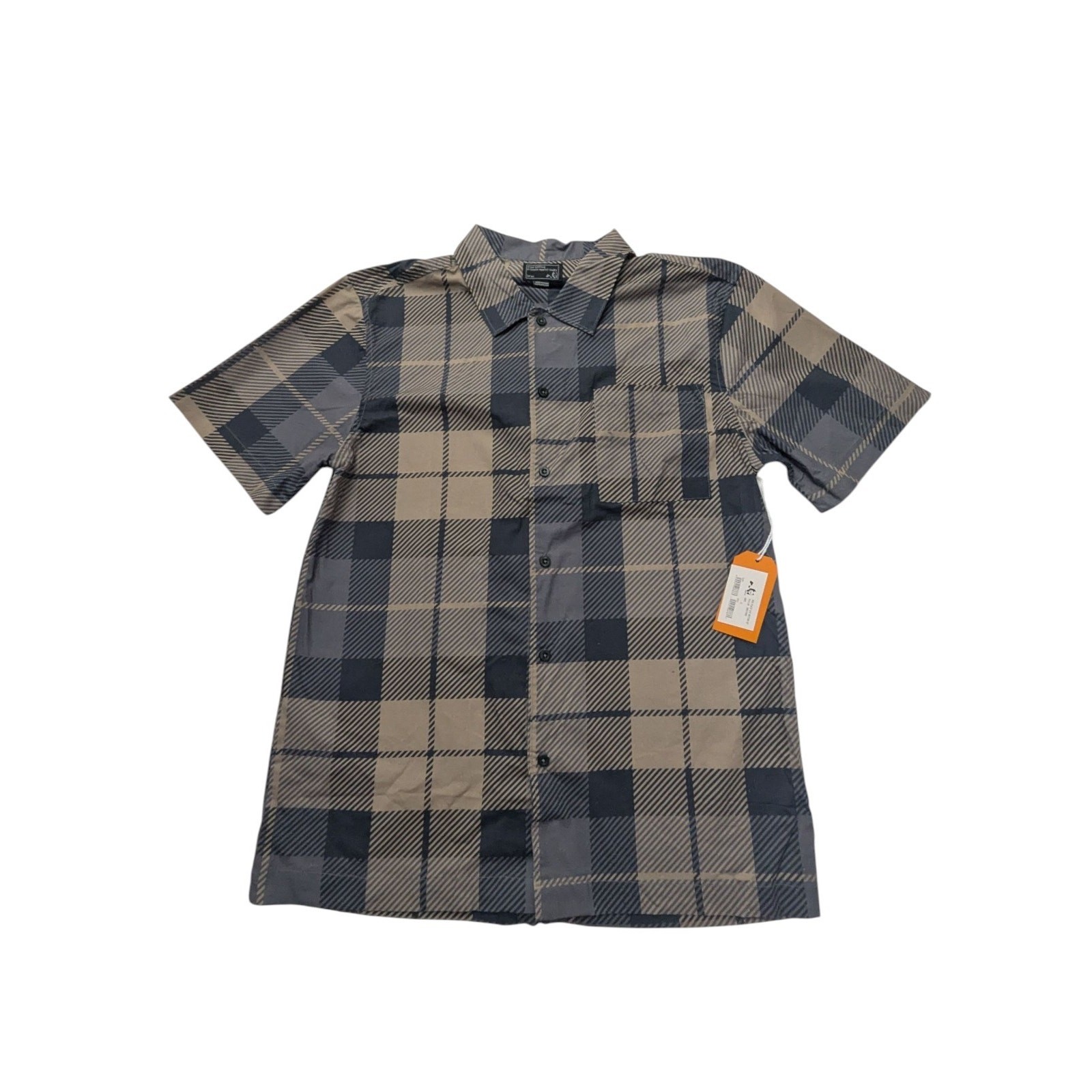 Enjoi Skateboards Men's Large Rad Plaid Short Sleeve Button Up Shirt NWT gallery