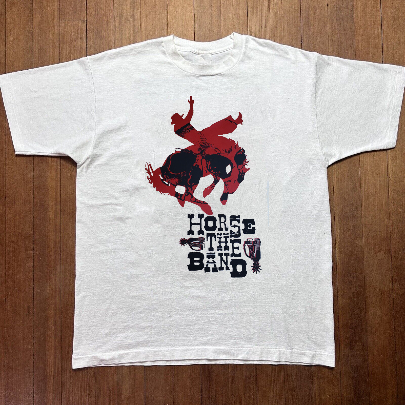 Horse the Band Music On Stage White T-Shirt Cotton All Size