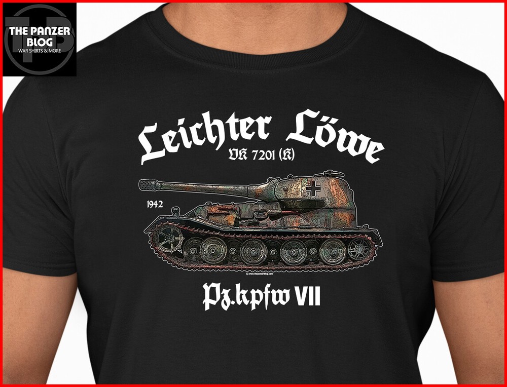Leichter Lowe Panzer VII T-Shirt WWII German Tank