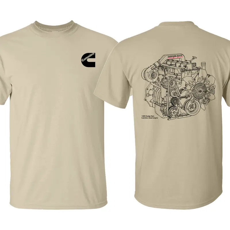 Cummins Engine Unisex T-shirt , Premium quality Organic 100% Cotton Mens Solid gallery