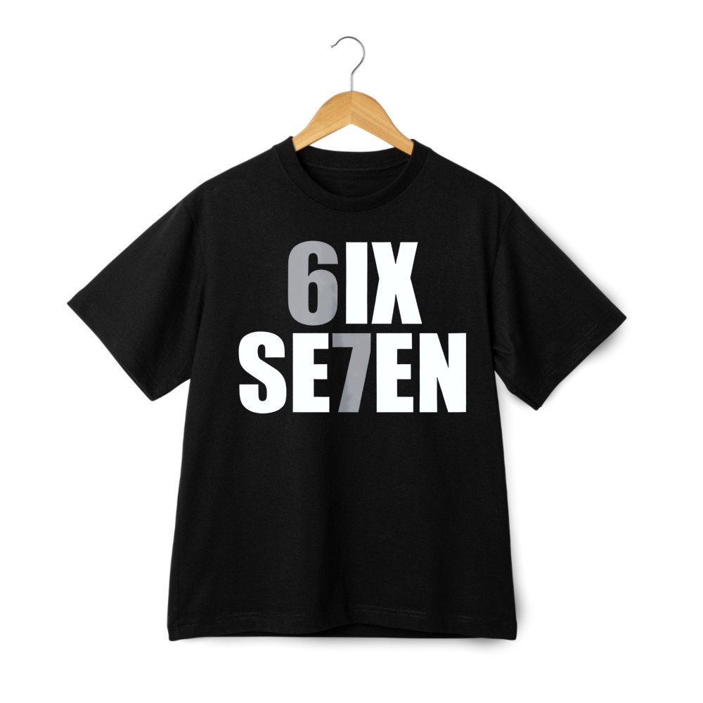 67 6IX SE7EN Number Graphic T-Shirt Trendy Modern Streetwear Unisex Tee gallery