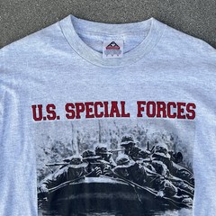 Vintage U.S. Special Forces Navy Seals Marine Force Recon Army Rangers T-Shirt L