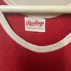 Vintage 60s 70s Rawlings McCoy Chevy Basketball Jersey Tank Top Red White #44
