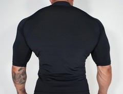 MEN’S NYLON ATHLETIC BLACK SHIRT SIZE X-LARGE