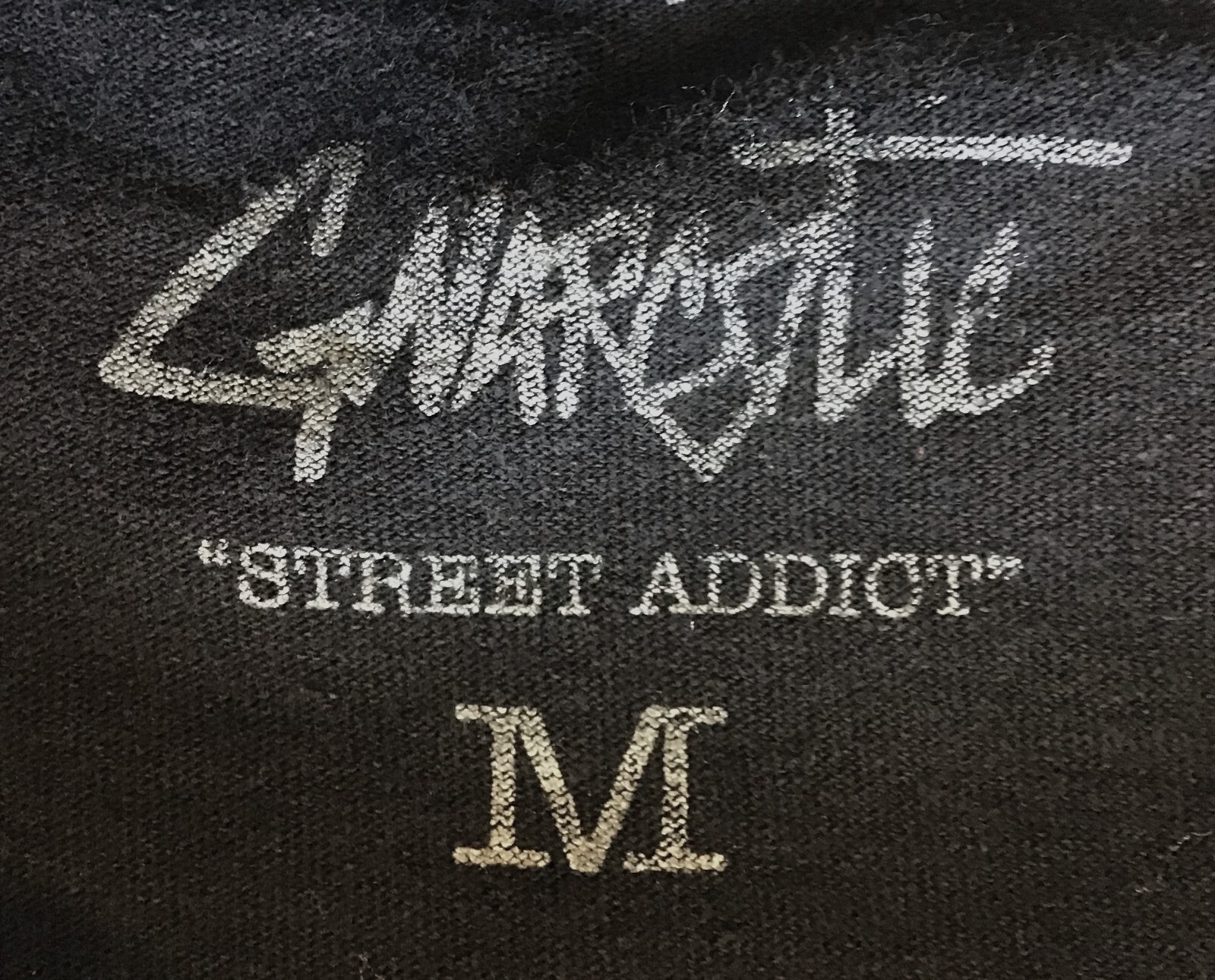 Gnarcotic Street Addict T-Shirt, Black, Size Medium gallery