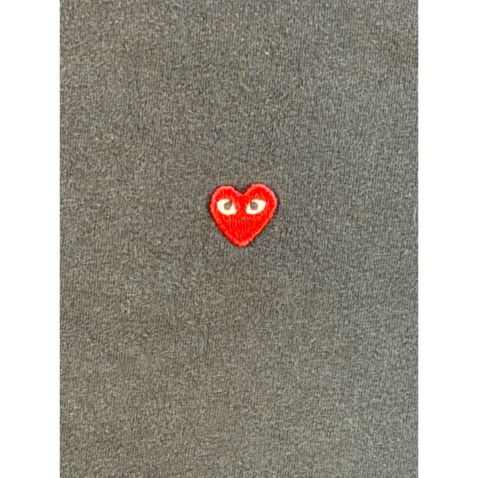 Comme des Garcons PLAY Heart Logo T-Shirt Black Cotton Made in Japan AZ-T200 gallery