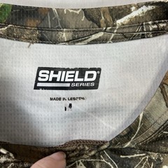 Scent Shield Realtree Shirt Mens Medium Camo Camouflage Breathable Stretch EUC