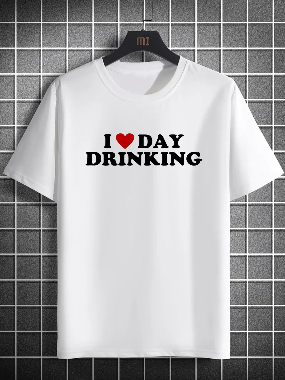 Men's Casual Short-Sleeve T-Shirt Letter Design - Breathable , Machine Washable√ gallery