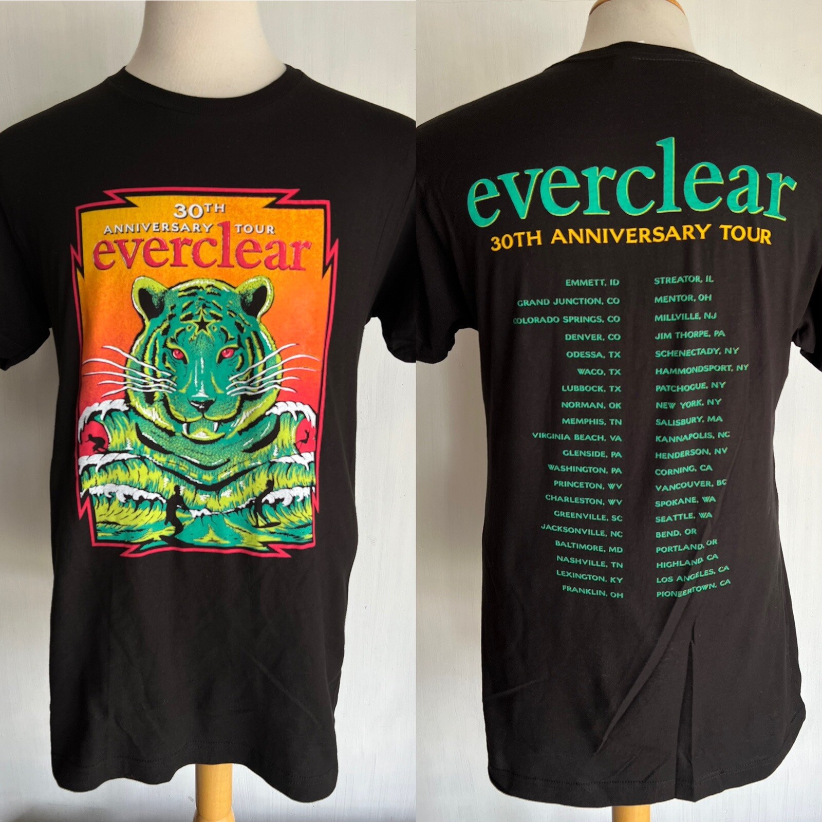 EVERCLEAR (2023) Official 30th Anniversary Tour Dates 90s Band T-Shirt Sz Small gallery
