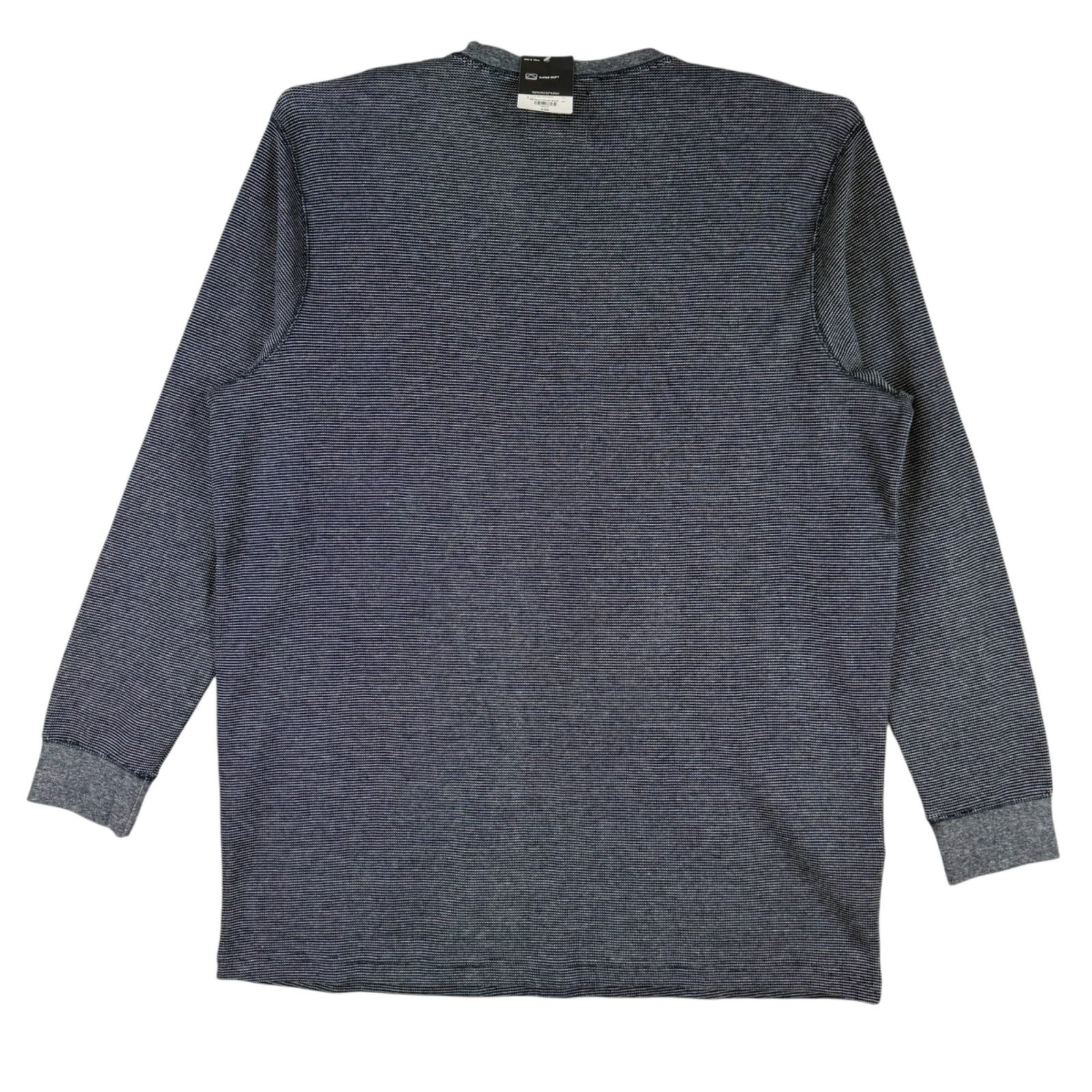 St. Johns Bay Men Super Soft Long Sleeve Crewneck Navy T-shirt Big/Tall 5XLT NWT gallery