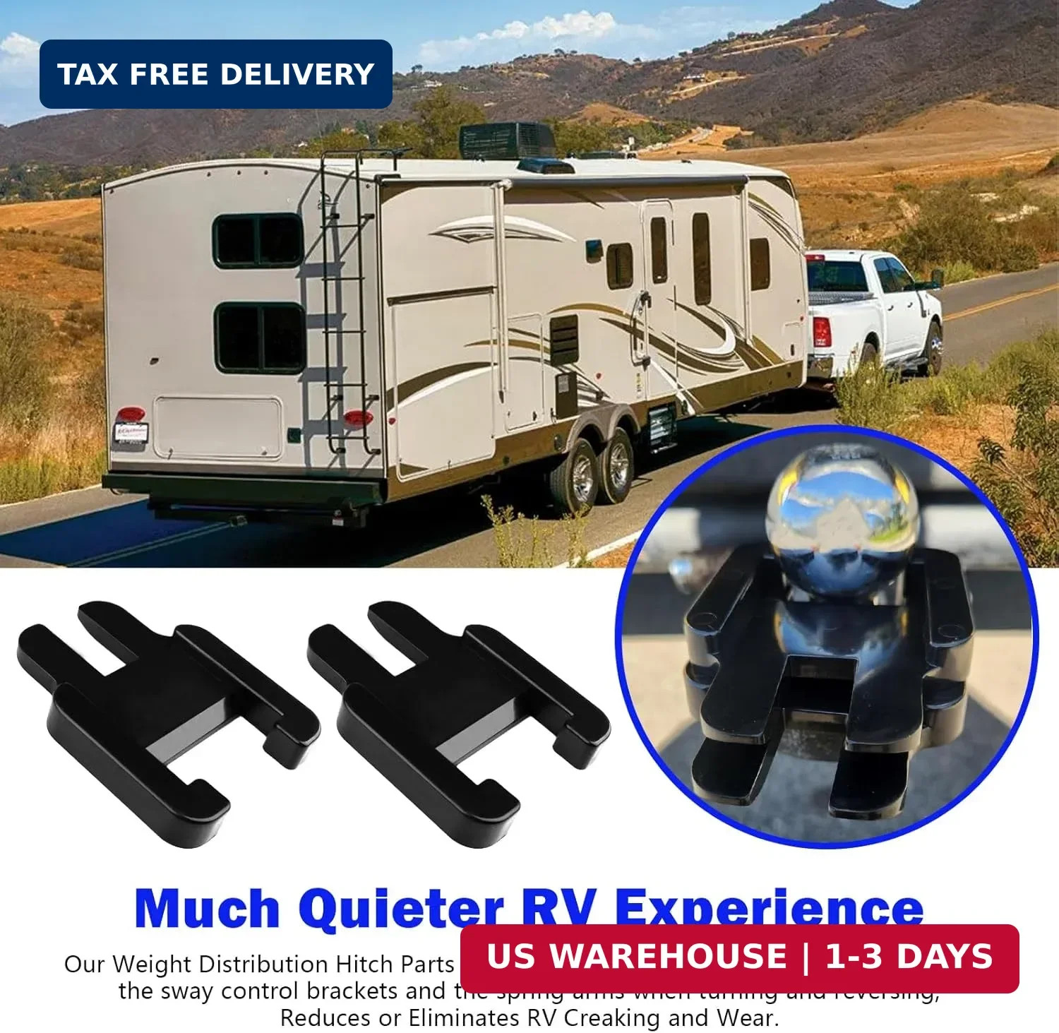 E2 Sway Bracket Jacket, Weight Distribution Hitch Parts Compatible with E2 Hitch