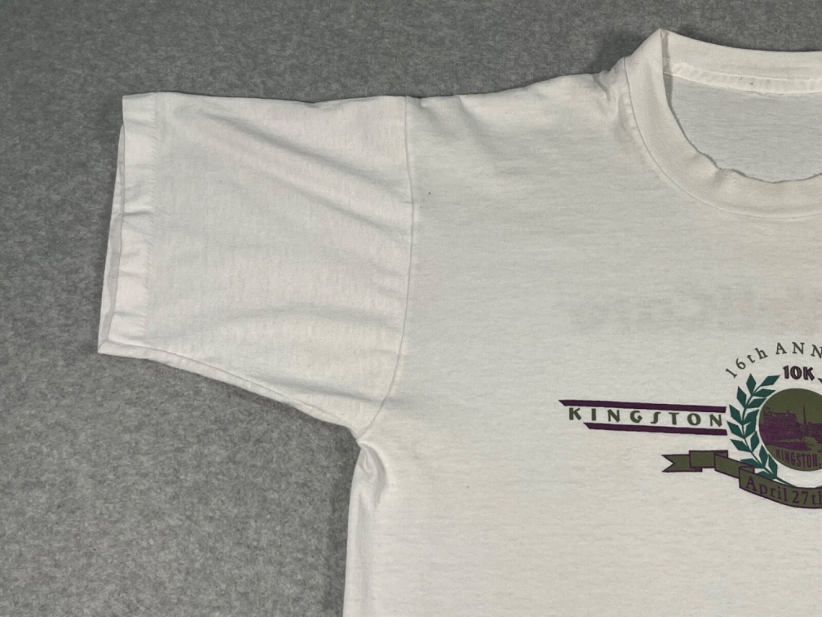 Vintage Kingston Classic Shirt Adult Medium White Single Stitch Mens 10k 1997 gallery
