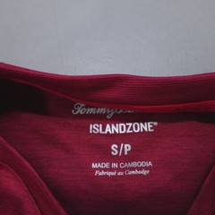 Tommy Bahama Ombre Tropic Performance Crew Island Zone Chocolate Spice SS Size S