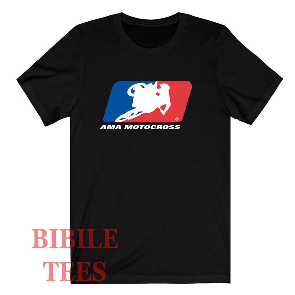 AMA Motocross Men's Black T-Shirt Size S to 5XL gallery