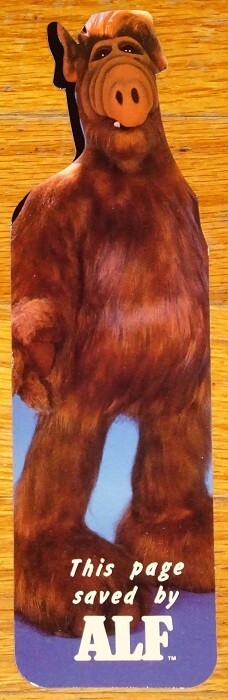 VINTAGE 1987 ALF TV SHOW BOOKMARK~ALIEN PRODUCTIONS~ONE STOP POSTERS #6